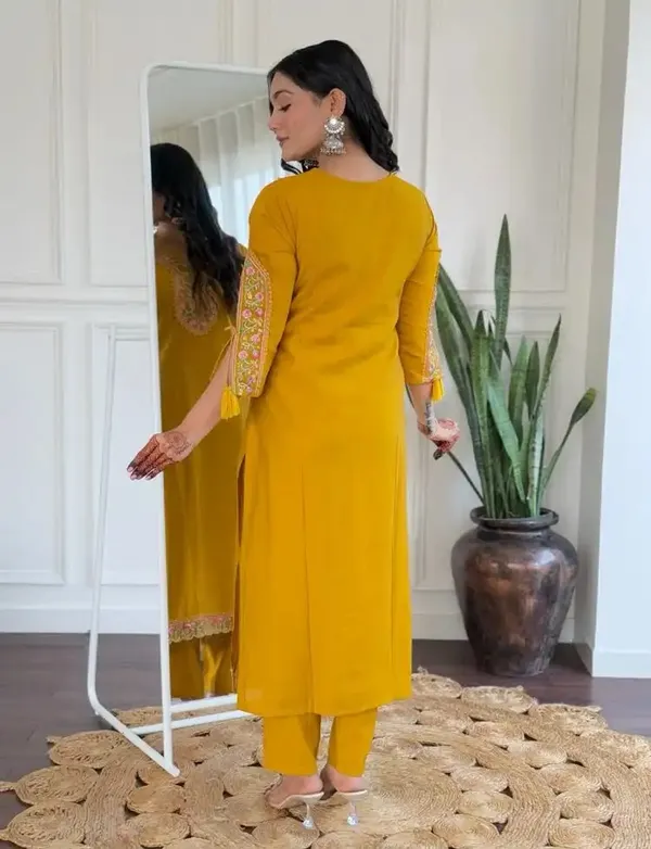 Yellow_Viscose_Embroidered_Salwar_Suit_Set_for_Women