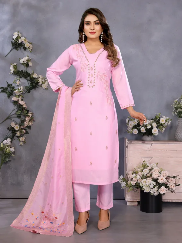 Pink_Embellished_Straight_Kurta_Set_For_Women