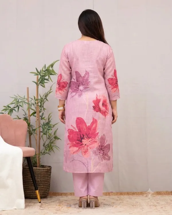Pink_Chanderi_Cotton_Floral_Kurta_Set_for_Women