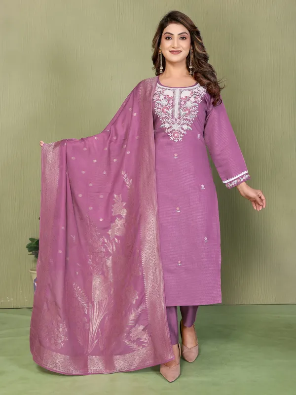 Purple_Burberry_Straight_Suit_Set_For_Women