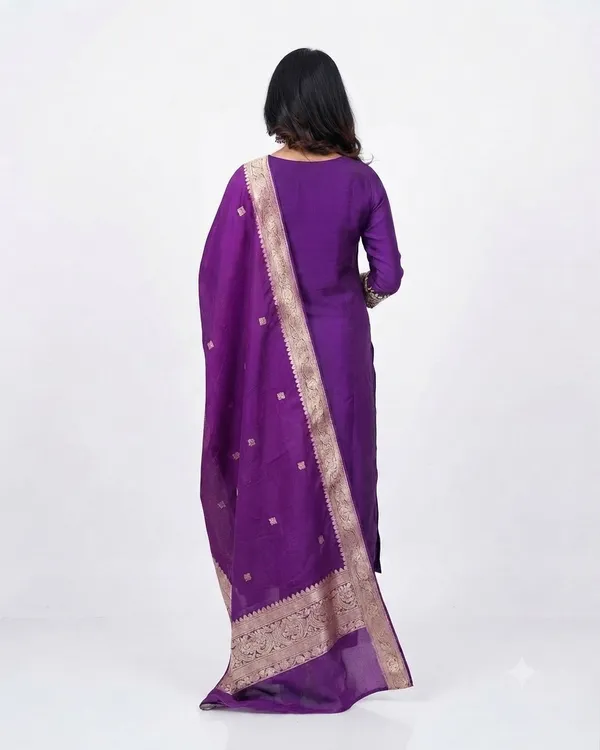 Purple_Embroidered_Kurta_Set_With_Dupatta_For_Women