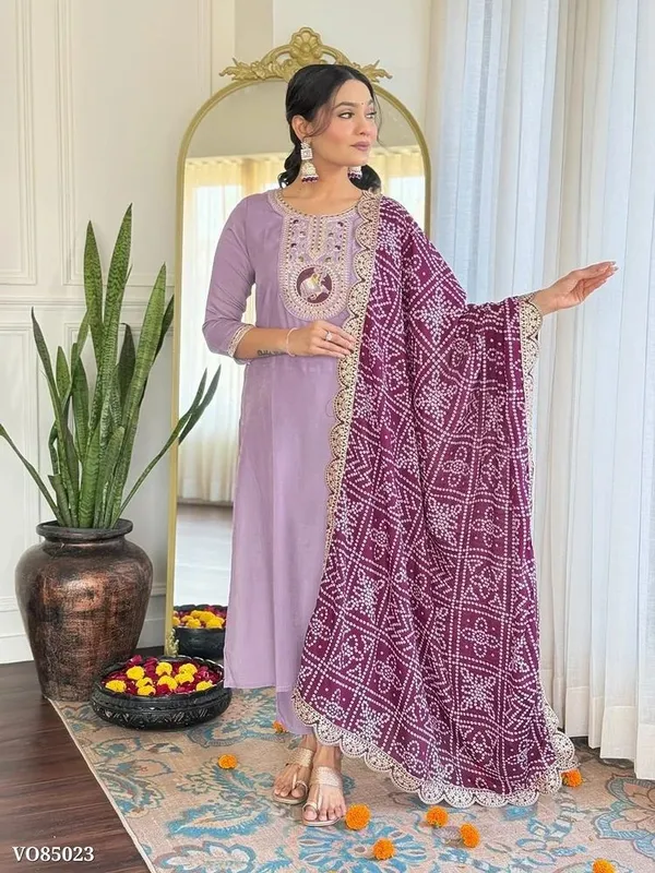 Lavender_Printed_Kurta_Set_With_Dupatta_for_Women