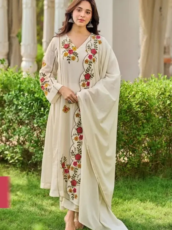 Cream_Embroidered_Straight_Kurta_Set_for_Women