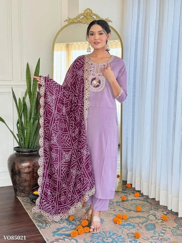 Lavender_Printed_Kurta_Set_With_Dupatta_for_Women