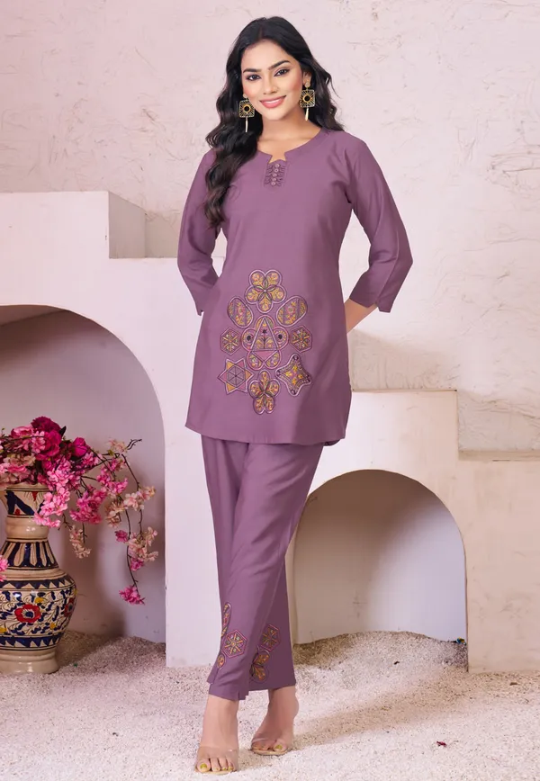 Purple_Embroidered_Straight_Kurta_Set_For_Women