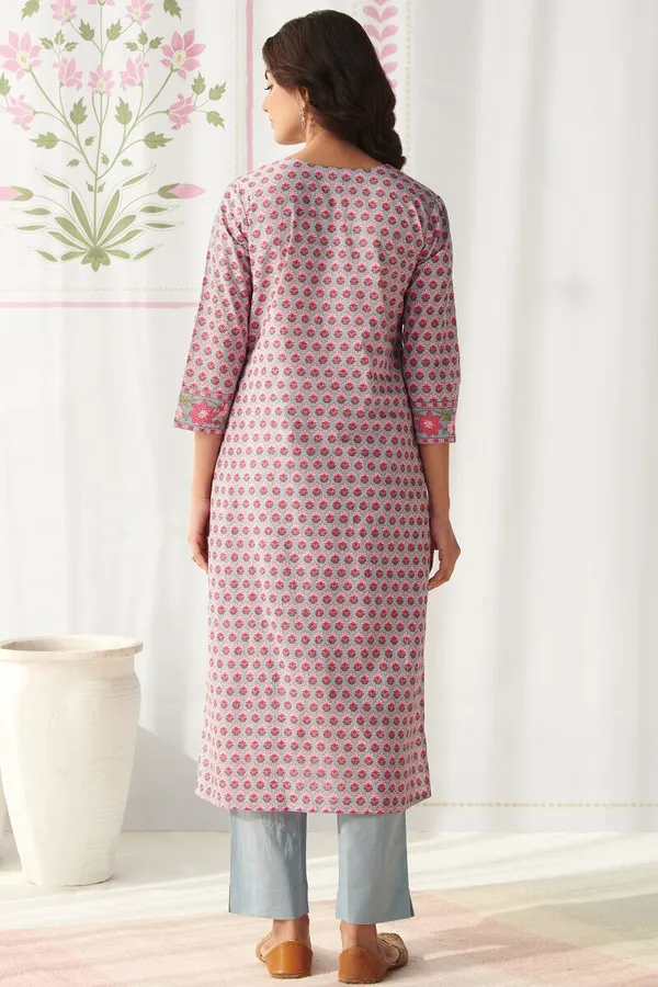 Grey_Floral_Print_Straight_Kurta_for_Women