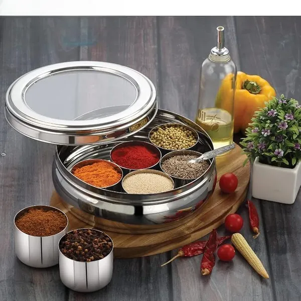 Stainless_Steel_Spice_Box_With_Bowls_And_Spoon