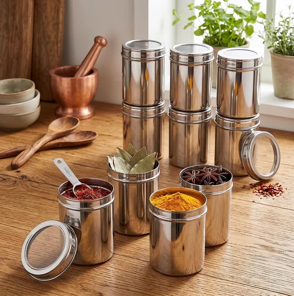 Stainless_Steel_Storage_Container_With_Transparent_Lid