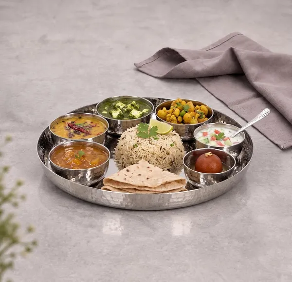 Stainless_Steel_Hammered_Dinner_Plate