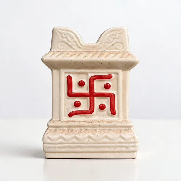 Ceramic_Traditional_Swastik_Pooja_Decor_Planter
