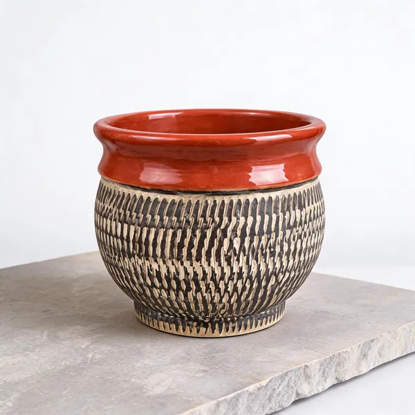 Ceramic_Decor_Textured_Decorative_Planter