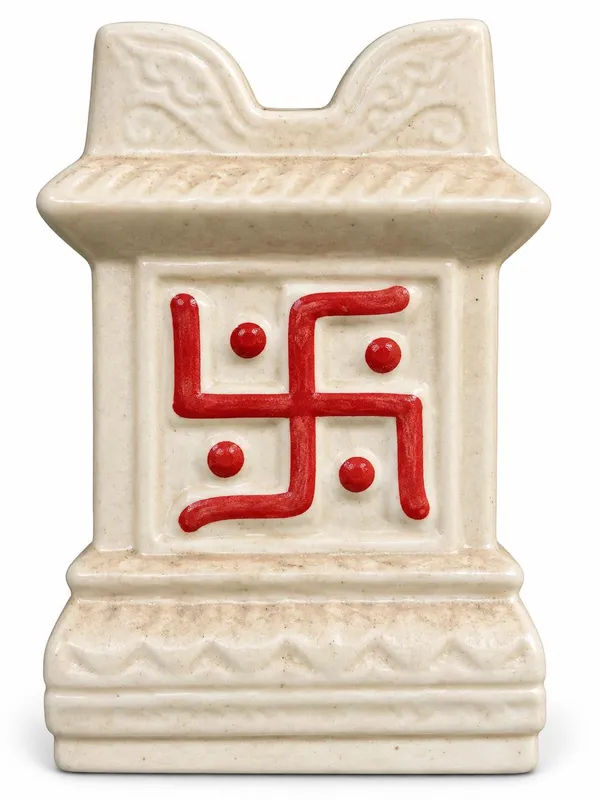 Ceramic_Traditional_Swastik_Pooja_Decor_Planter