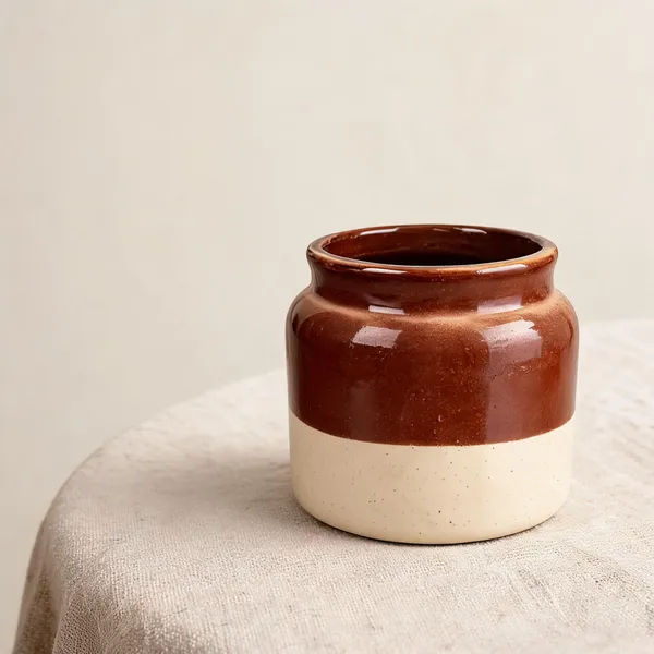 Ceramic_Rustic_Two_Tone_Decorative_Vase_-_Pack_of_2