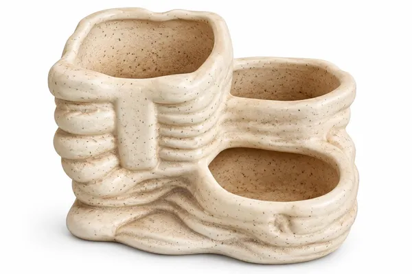 Ceramic_Textured_Three_Slot_Planter