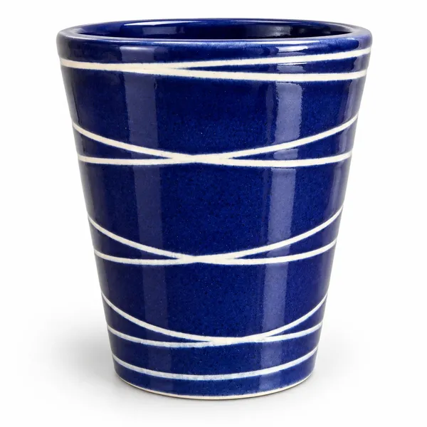 Ceramic_Modern_Blue_White_Striped_Planter
