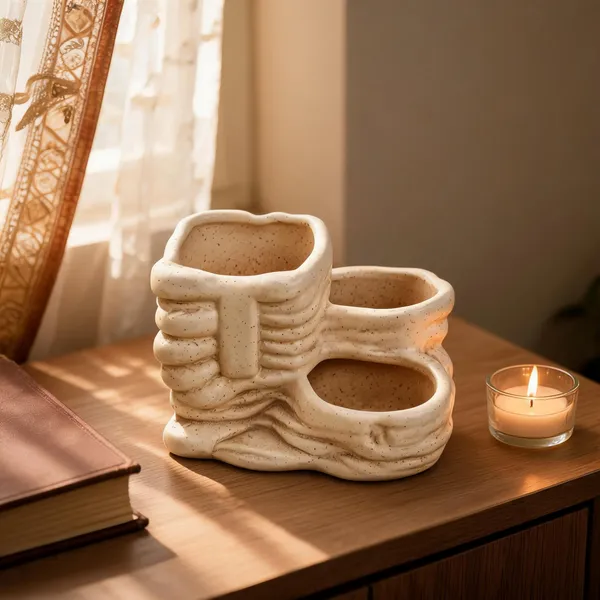 Ceramic_Indoor_Textured_Three_Slot_Planter