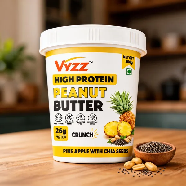 Vyzz_Pineapple_Chia_Seed_High_Protein_Peanut_Butter_500_G