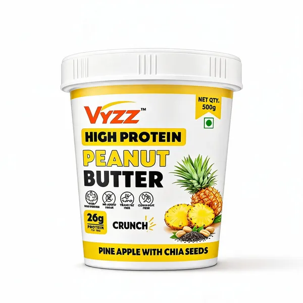 Vyzz_Pineapple_Chia_Seed_High_Protein_Peanut_Butter_500_G