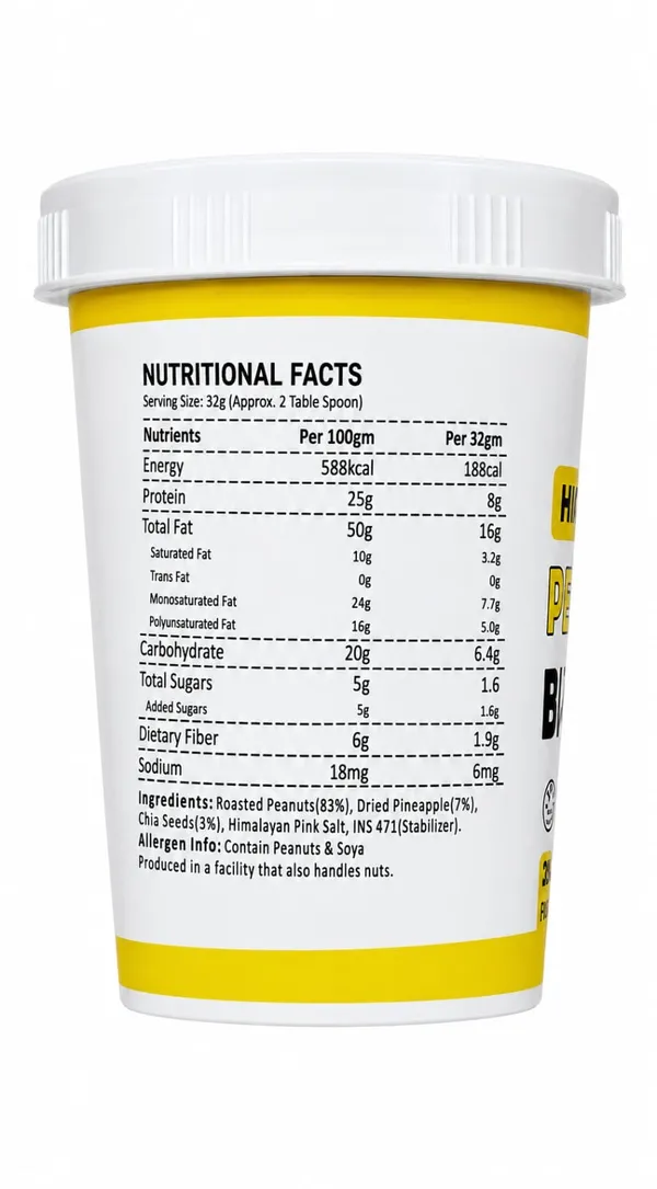 Vyzz_Pineapple_Chia_Seed_High_Protein_Peanut_Butter_500_G