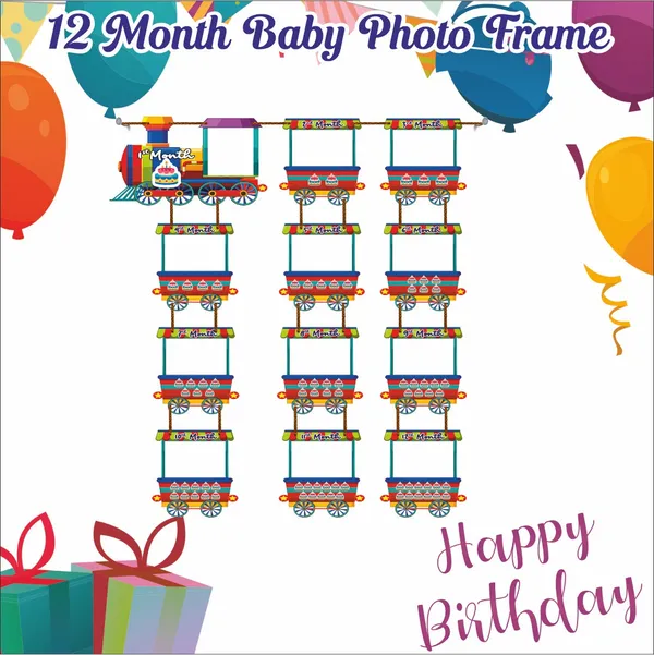 12_month_Baby_Photo_frame_and_Wall_Hanging_Decor