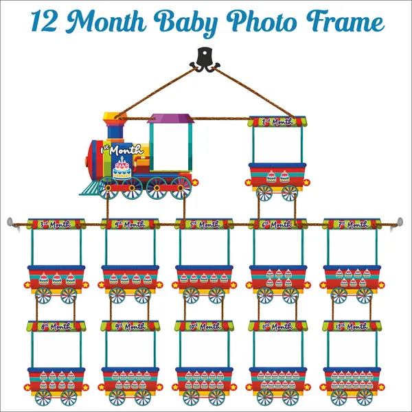 Wood_Baby_Milestone_Train_12-Month_Photo_Frame_Wall_Decor
