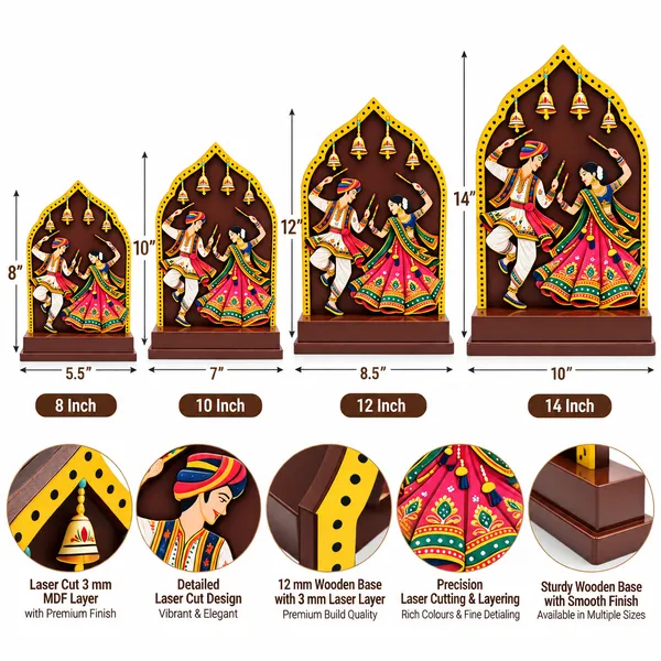 Wood_Golden_Dandiya_Folk_Dance_Theme_Award_Memento