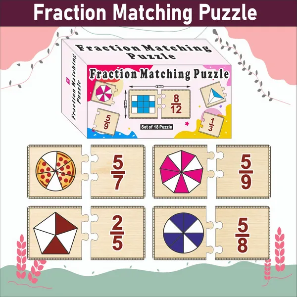 Fraction_Master_Wooden_Match-Up:_Self-Correcting_Puzzle_Game_For_Kids