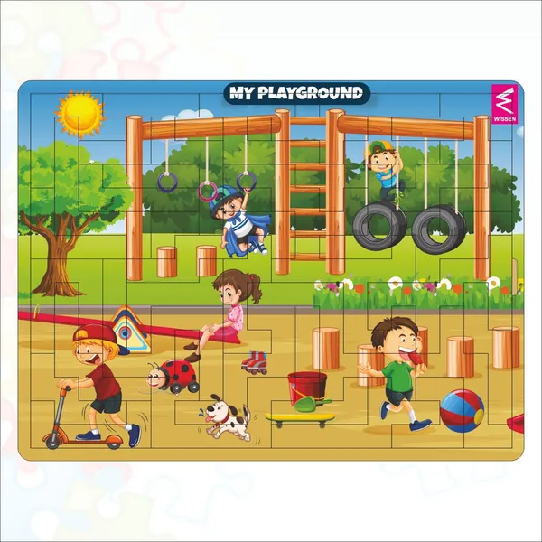 My_Playground_Theme_Wooden_Geometric_Puzzle_For_Kids