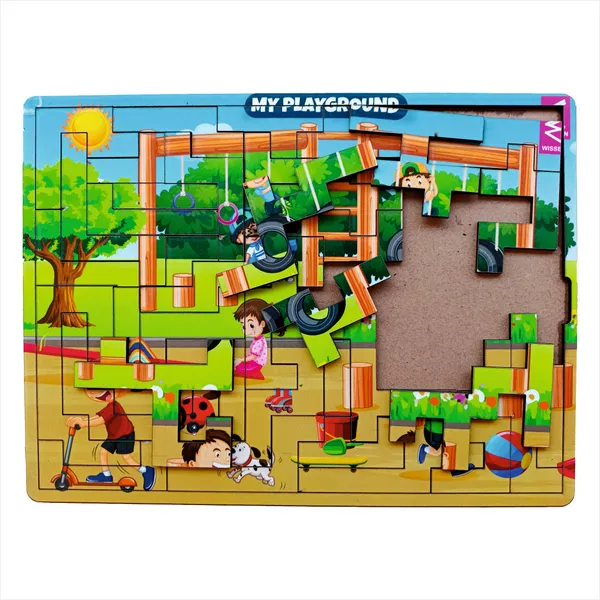 My_Playground_Theme_Wooden_Geometric_Puzzle_For_Kids