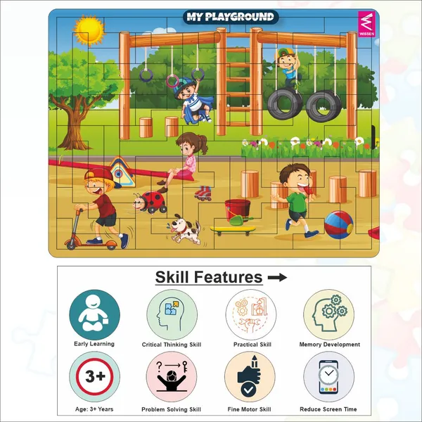 My_Playground_Theme_Wooden_Geometric_Puzzle_For_Kids