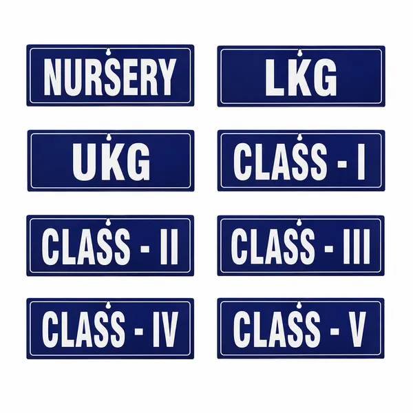 Nursery_–_Class_V_Sign_Board_(Single_Side)_-_MDF_-_12*4_inch_each-_Set_of_8_Sign_boards