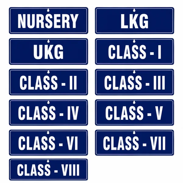 Nursery_–_Class_VIII_Sign_Board_(Single_Side)_-_MDF_-_12*4_inch_each-_Set_of_11_Signage