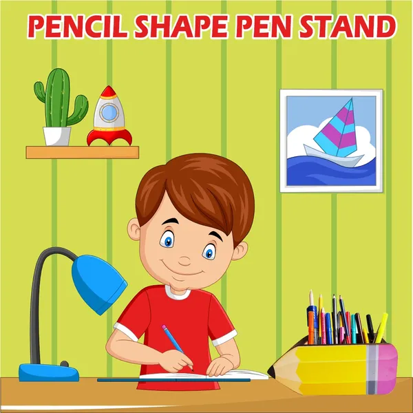 PENCIL_SHAPE_Pen_Stand_Wooden