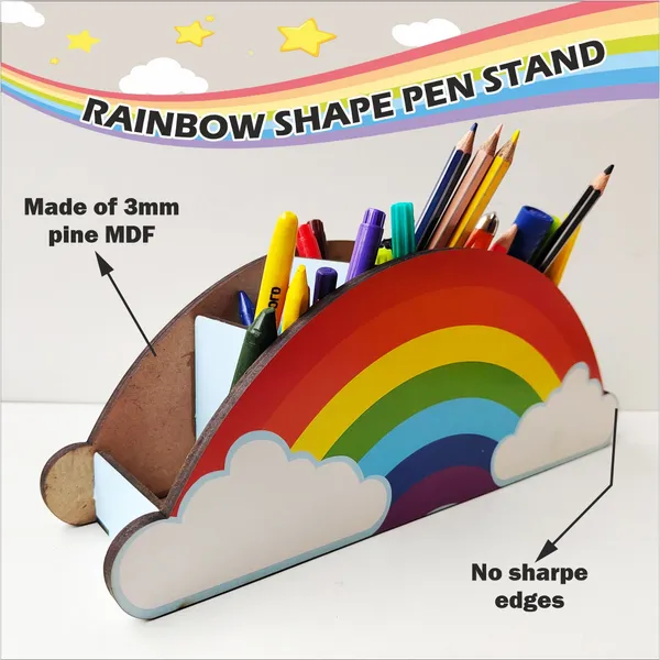 Rainbow_Theme_Pen_Stand_Wooden