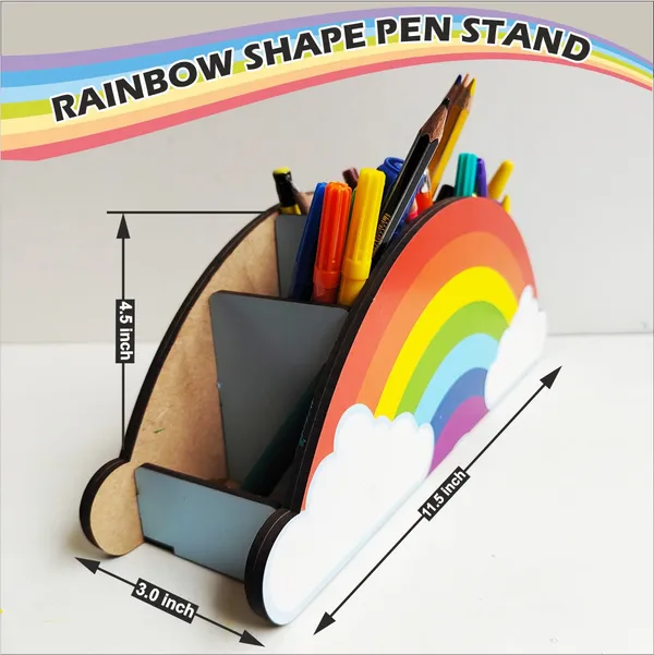 Rainbow_Theme_Pen_Stand_Wooden