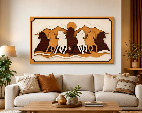 Wissen_7_Horse_Wooden_Wall_Art