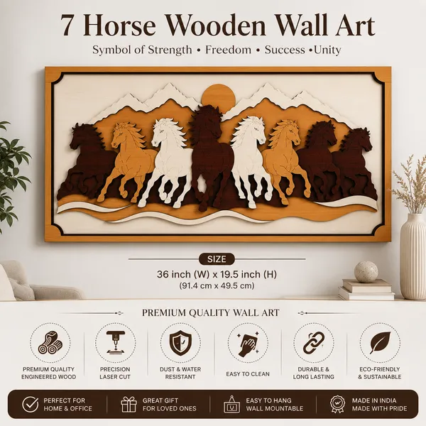 Wissen_7_Horse_Wooden_Wall_Art