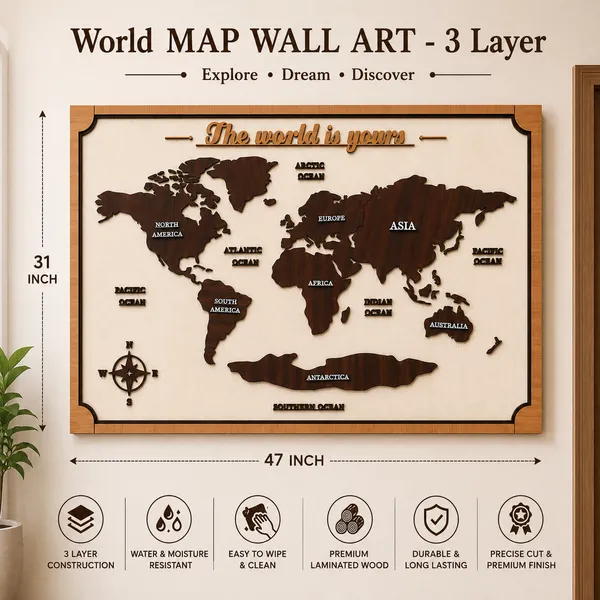 World_Map_Wall_Art_-_3_Layer_Premium_Laminated_Wooden_Wall_Decor