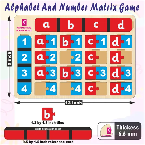 Wissen_Maths_&_Reasoning_Learning_Kit_for_Kids_Age_6–7_Years_|_4-in-1_Wooden_Educational_Games_–_Memory_Game,_Alphabet_&_Number_Matrix,_Sudoku_&_Fraction_Master_Puzzle_|_Brain_Development_&_Logical_Thinking_Toy