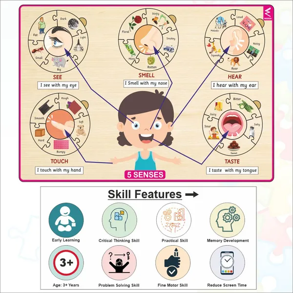 Wodoen_Five_Senses_Learning_Puzzle_-_12*18_inch_for_kids