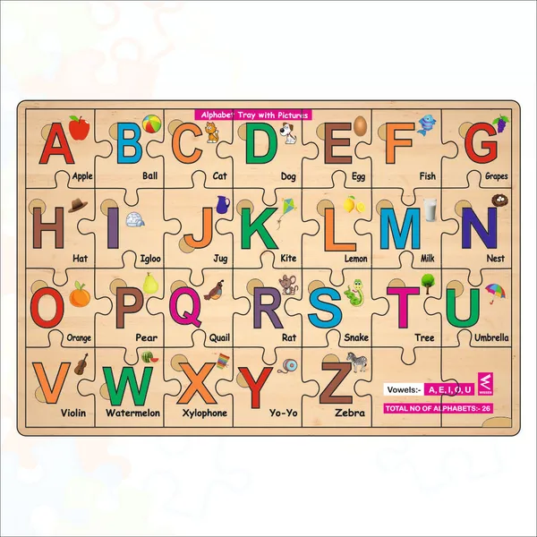 Wooden_Alphabet_A-Z_Jigsaw_And_Placement_Puzzlefor_Kids_With_Puzzle_Tray