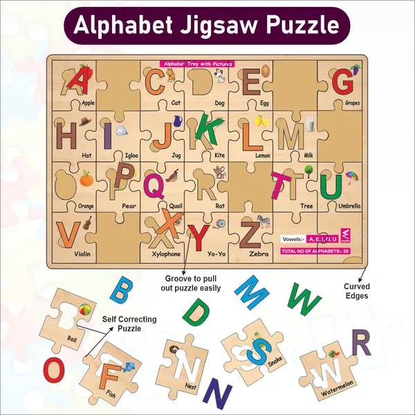 Wooden_Alphabet_A-Z_Jigsaw_And_Placement_Puzzlefor_Kids_With_Puzzle_Tray
