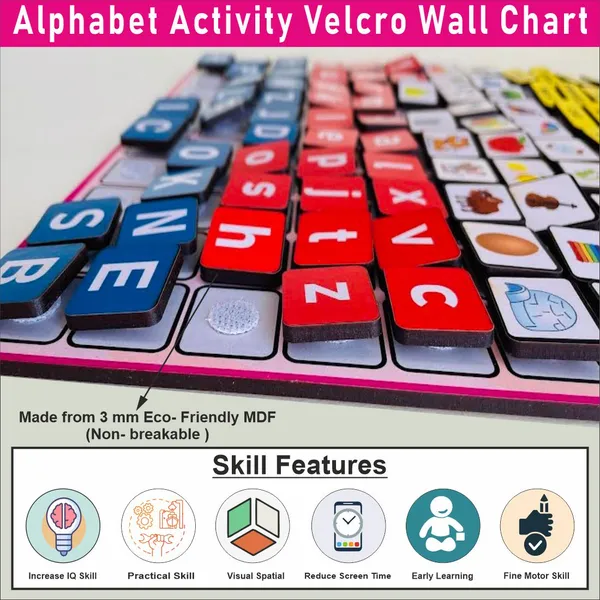 Wooden_Alphabet_Activity_Learning_Board-_Velcro_Based_For_Kids