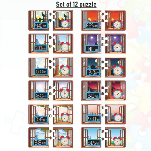 Wooden_Analog_and_Digital_Clock_Matching_Puzzle-3*3_inch_size_each_puzzle_-set_of_12_concepts