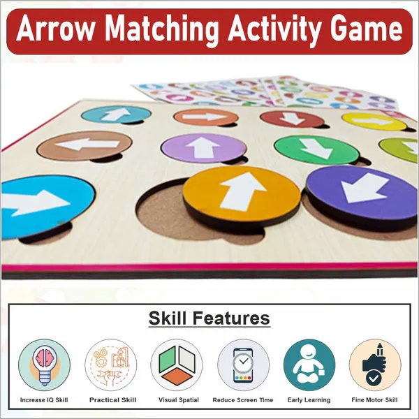 Wooden_Arrow_Matching_Puzzle_Activity_Game