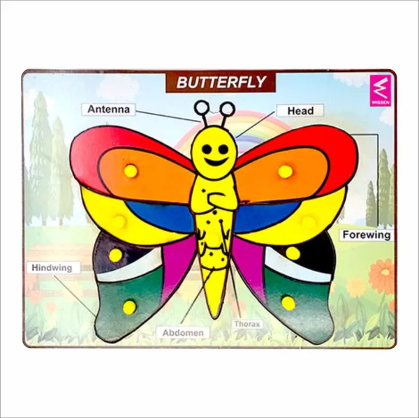 Wooden_Butterfly_parts_Peg_board_puzzle-_12*9_inch