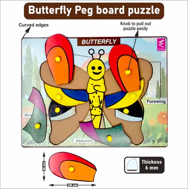 Wooden_Butterfly_parts_Peg_board_puzzle-_12*9_inch