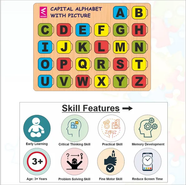 Wooden_Capital_Alphabet_matching_with_pictures_puzzle_-12*9_inch