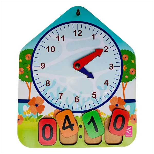 Wooden_Clock_Learning_Activity_Board_Game_For_Kids