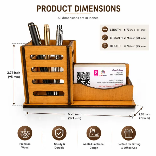 Wood_Multi-Functional_Desk_Organiser_With_Pen_And_Card_Holder